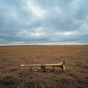 a solitary trumpet laments the loneliness of the battlefield