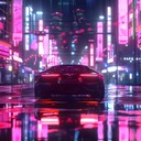 synth pulses and rhythms drive through neon cityscape