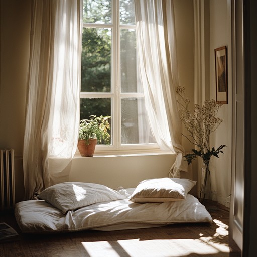 Lose yourself in the tranquil, sunlit atmosphere of a lazy summer afternoon. Picture yourself lounging in your cozy bedroom, basking in the warmth and serenity of the day. This instrumental track, driven by delicate and soothing guitar melodies, embodies the comforting essence of chill bedroom pop and invites you to recall delightful memories.