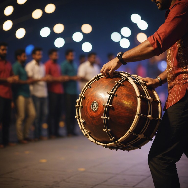 Incorporating contemporary elements into traditional bhangra, this composition uses lively dhol beats and modern synth lines to create a fresh, upbeat sound that pays homage to its roots while appealing to a global audience.