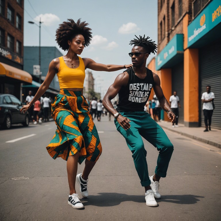 Blending the raw energy of african percussion with the slick production of new jack swing, this tune showcases a seamless fusion that encourages both dance and cultural appreciation.