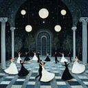 an upbeat waltz embodying joyful dances under the stars.