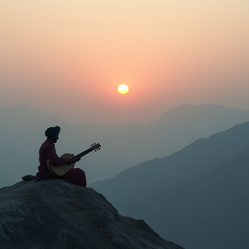 A captivating instrumental piece that blends traditional hindustani ragas with modern elements, showcasing the journey of personal empowerment and inner strength through evolving melodies and rhythms.