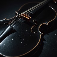 a seductive violin performance under the cosmos