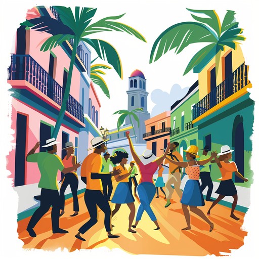 A lively and energetic funky rumba piece with infectious cuban rhythms, vibrant trumpet melodies, and rich percussion layers. This track embodies the spirit of a bustling havana fiesta, bringing joy and life to any listening experience.