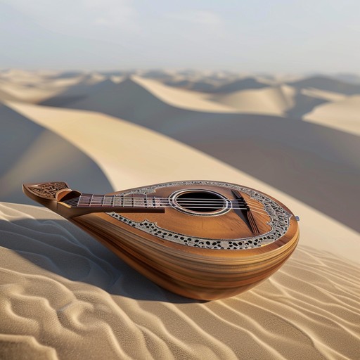 This instrumental track features a mesmerizing solo performance on the oud, set against a backdrop of gentle wind sounds and subtle percussion, evoking the vast, serene landscapes of the middle east.