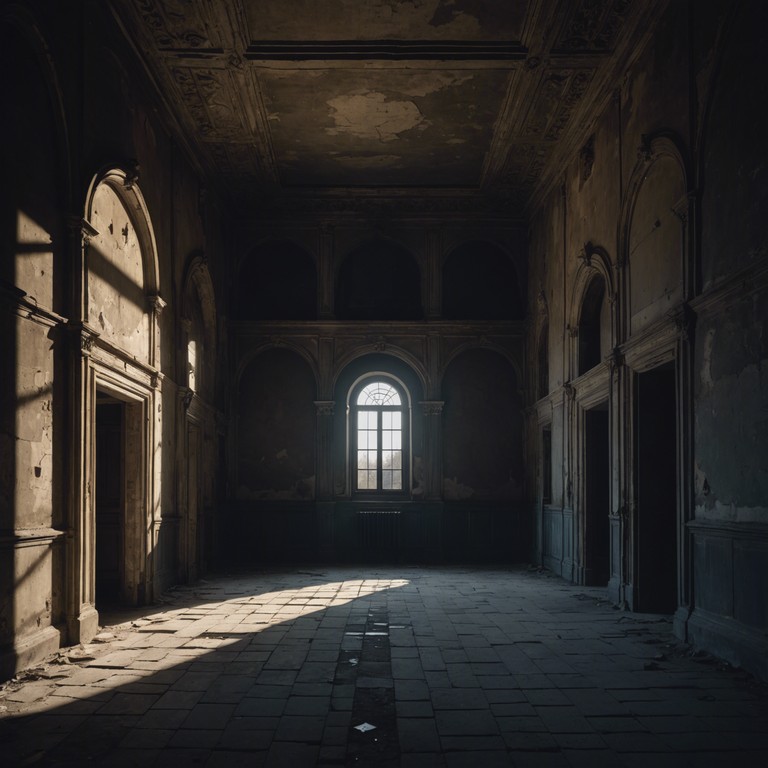 This composition captures the essence of a ghostly dance held within the ruins of an ancient, desolate mansion. The music swirls with the stories of the forgotten souls who once inhabited its grand halls, each note echoing their timeless tales of love and tragedy.