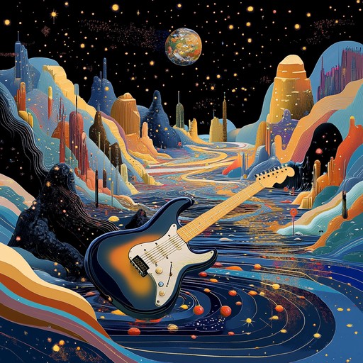 Merging the grandeur of symphonic arrangements with psychedelic rock's mind bending elements, this instrumental piece creates a cosmic journey. Ethereal synths, lush orchestration, and electric guitar riffs guide the listener through serene and intense passages, crafting an otherworldly soundscape.