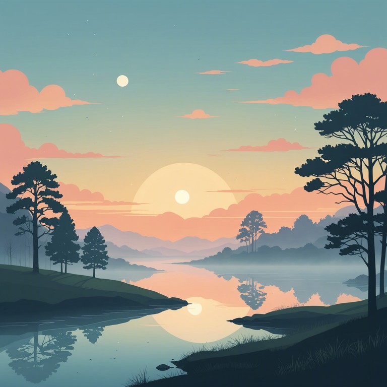 Imagine a pristine dawn where silence amplifies the subtlest sounds, enveloping the listener in a tapestry of tranquil minimalism. This composition relies on sparse arrangements to evoke a sense of peaceful solitude, gradually building a meditative atmosphere that is both grounding and ethereal.