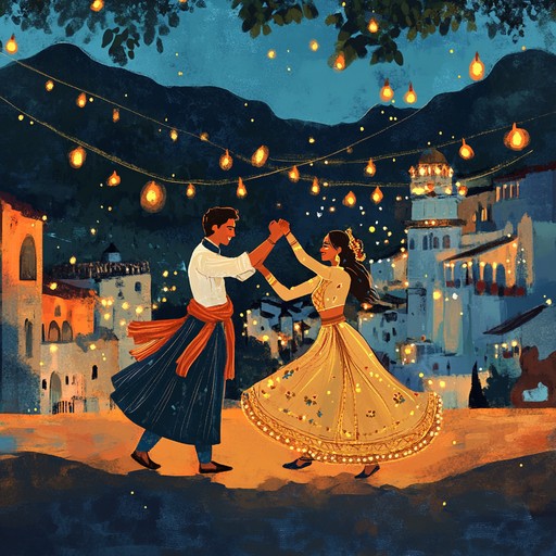 A lively instrumental polka piece that captures the fervor of romantic emotion through dynamic accordion melodies and driving rhythms, evoking images of spirited dances.