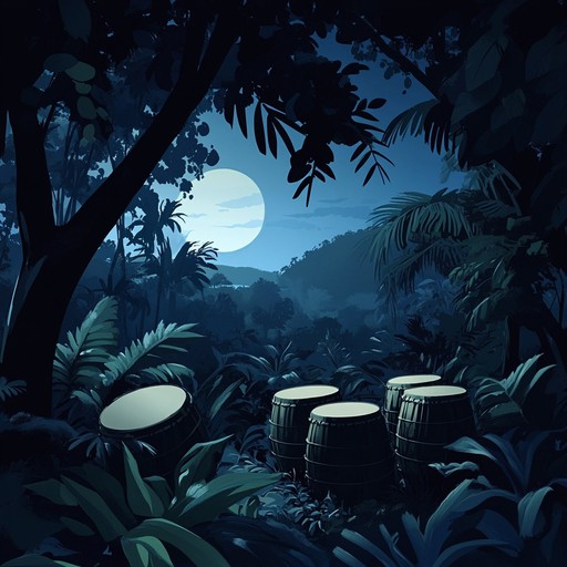 **experience the energy of afrobeat rhythms interwoven with the tranquil sounds of a lush, nocturnal jungle. The percussion led composition transports you to a tropical paradise under the stars.**