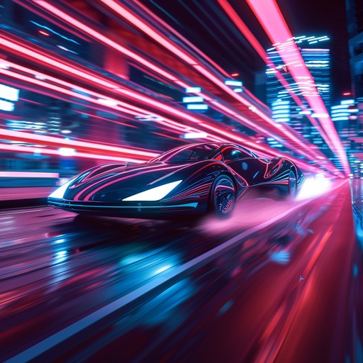 Experience an electrifying blend of synths and guitars, evoking the thrill of an urban night drive in the 80s. The track pulsates with nostalgic yet futuristic energy, perfect for your next adventure.