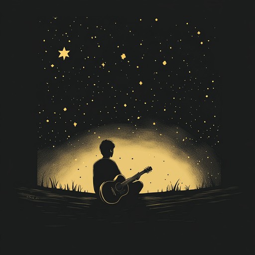 This tender instrumental rock piece combines soft guitar melodies with atmospheric elements, capturing the nostalgic feeling of reminiscing under the stars on a quiet night