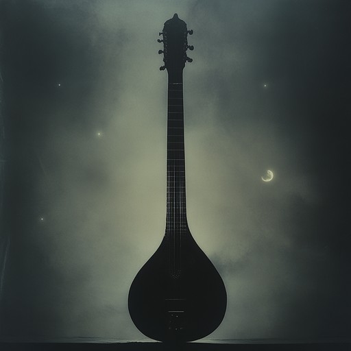 In this alternate version, the music delves deeper into ambient electronica with a subtle sitar presence, enhancing the ethereal and tranquil moods. The setup is more minimalistic, focusing on the emotional resonance of sparse sitar picks amidst a soundscape of synth pads.