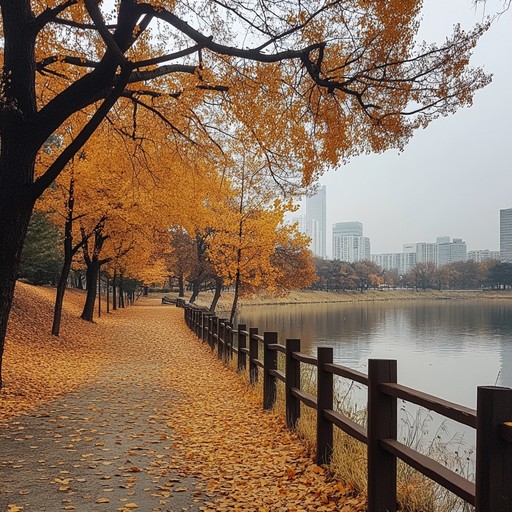 Experience the heartfelt beauty of seoul's autumn with this nostalgic k pop melody. Delicate piano and gentle guitar strumming blend with melodic synths to create a serene soundscape, evoking memories of crisp, golden days in south korea's vibrant capital.