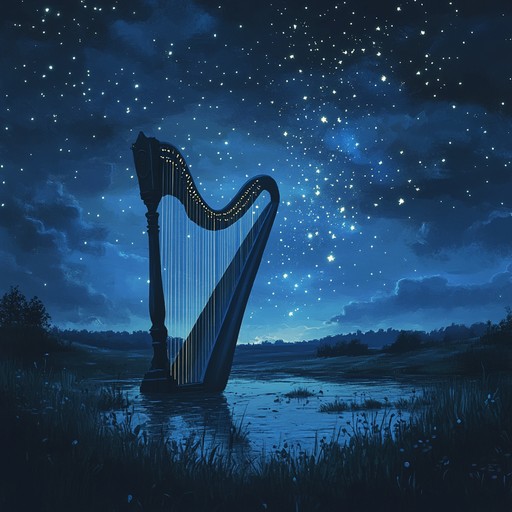 An instrumental piece blending gentle harp and subtle ambient textures, designed to soothe and empower, guiding the listener into restful sleep with a renewed sense of inner courage