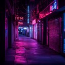 instrumental new wave evoking solitude in a neon lit city