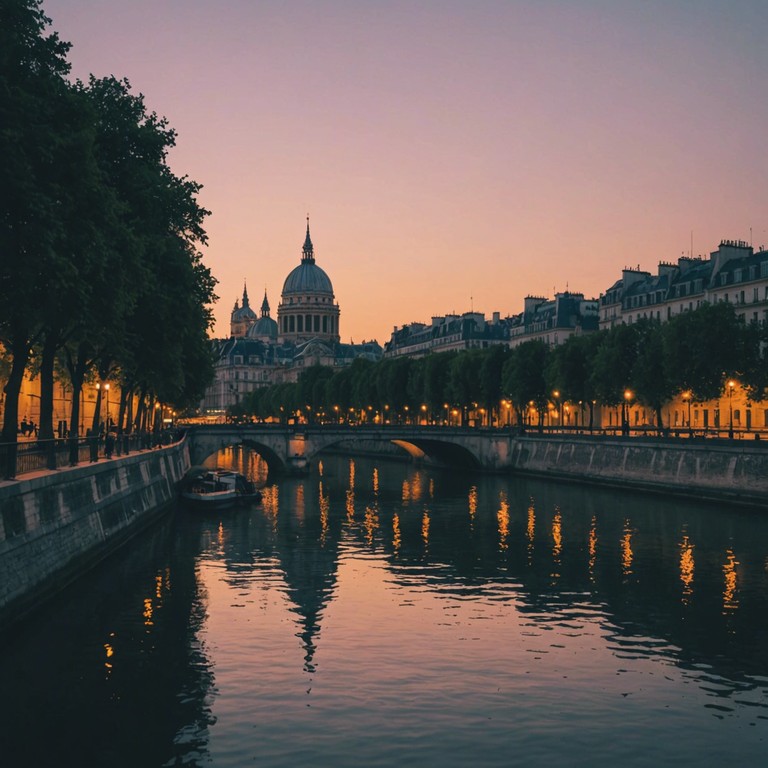 As the night deepens in paris, the smooth jazz tunes merge with soulful rhythms creating an enchanting soundtrack for the city's nocturnal romance. This composition carries you along the seine, under starry skies, past quiet cafes and blooming boulevards.