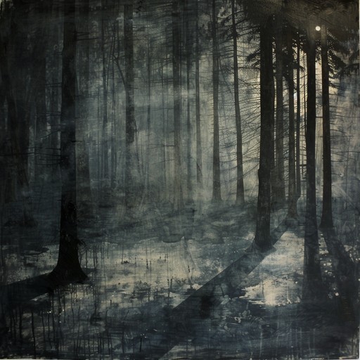 A serene folk song evoking the quiet beauty and eerie stillness of an ancient forest during twilight. The delicate strumming of the guitar creates a calm yet slightly haunting atmosphere, inviting listeners into a world of whispers and shadows.