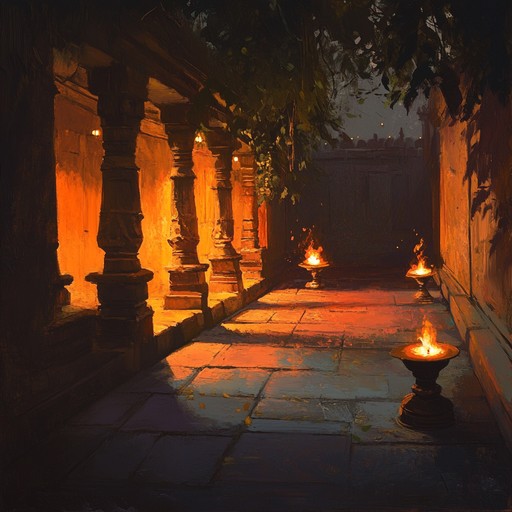 This instrumental track blends captivating sitar lines with the evocative rhythms of hindustani classical music, creating a soundtrack that calls to mind the warm, sensual nights of india. The piece dynamically moves from gentle murmurs to intense expressions, drawing listeners into a deeply passionate experience.