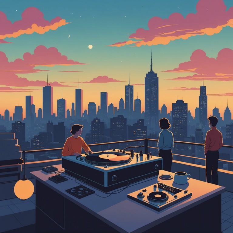 A vibrant track that encapsulates the energy and joy of a new day with bouncy beats and effervescent synth lines. The music provides a backdrop for an optimistic start, making every listener want to embrace the day ahead with positivity and dance.