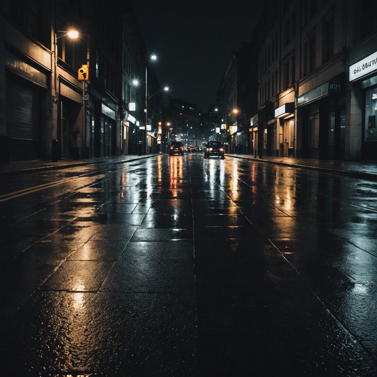 A serene, soul touching track that reflects the quietly reflective moments of walking through a rain soaked city. The sound captures the essence of solitude paired with urban ambience, delivering feelings of introspection and understated elegance.