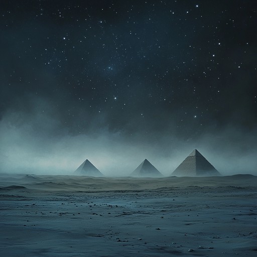 This track features enigmatic sounds that simulate walking through ancient ruins, where the whispers of past civilizations resonate. Evoking mysticism and ancient wisdom, the composition transports listeners to a time where myths and reality blur, enveloped by the haunting sound of a solo pan flute. This piece captures the essence of discovery and ancient mysteries through its haunting melodies and deep reverberations.