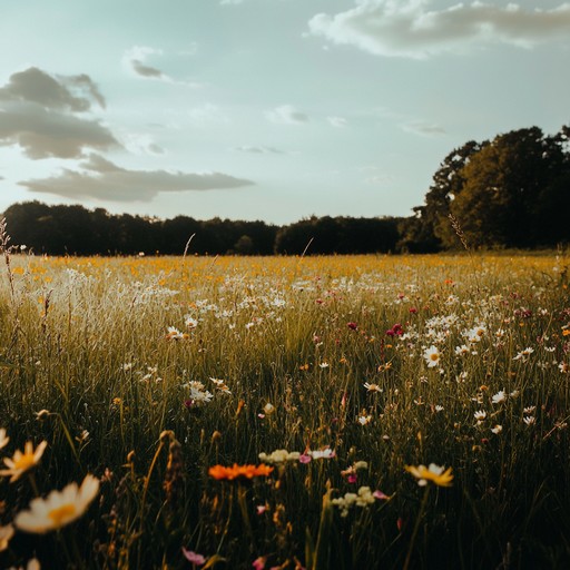 An uplifting and gentle instrumental piece characterized by soft rock guitar and warm beats. It paints a picture of a serene summer evening spent watching the sunset by the waves.