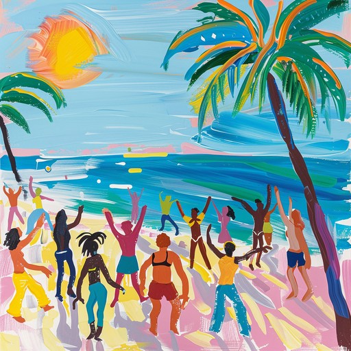 An upbeat instrumental dancepop anthem featuring infectious beats, shimmering synths, and irresistible rhythms that evoke the euphoria of sunny celebrations and carefree summer days. It lays down layers of intricate melodies and driving basslines, crafting a sonic experience meant to uplift and energize listeners. This track embodies the essence of joyful summer gatherings, beach parties, and endless dancing under the sky.