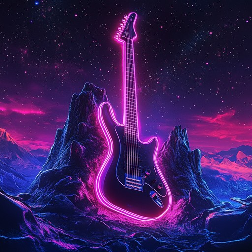 A high energy instrumental track featuring classic 80s synths and electric guitar riffs, evoking a sense of achievement and exhilaration, perfect for celebrating victories and conquering new challenges.