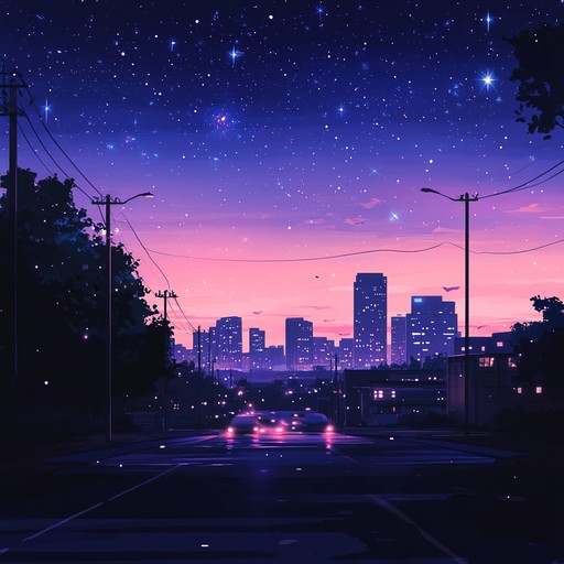 Navigate through dreamy city nights filled with ambient soundscapes, where reflections of skyscrapers and stars merge in a captivating urban symphony.