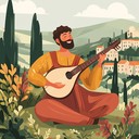 an energetic folk melody inspiring happiness and lively dancing
