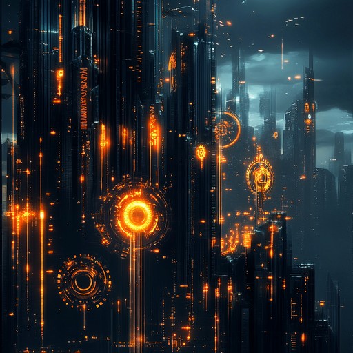 An instrumental track that fuses industrial sounds with vibrant rock riffs, creating an electrifying atmosphere reminiscent of a futuristic factory bursting with life.