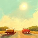 upbeat guitar driven track perfect for a carefree summer drive.