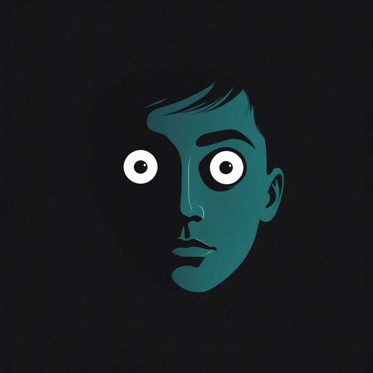 In this alternate version, the echoes are more pronounced providing a sense of depth and increasing tension, representing the feeling of slowly uncovering hidden layers of fear in a vast, unknown void.