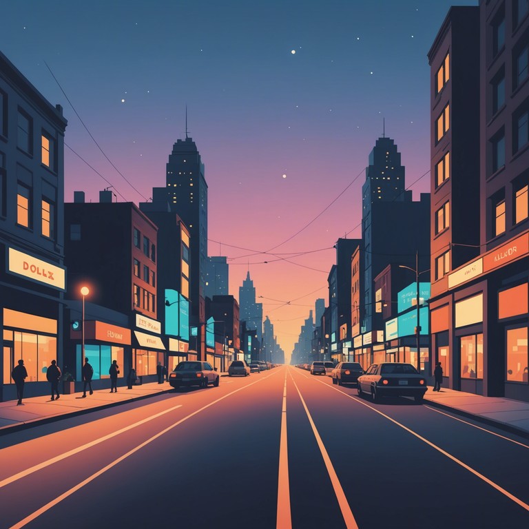 This track captures the essence of urban landscapes through potent, uplifting grime beats, intertwining traditional sounds with a modern pulse. The soundscape reflects the undying spirit and hustle of city life, energized by striking rhythms and rapid melodies, painting a vivid picture of city sounds through instrumental music.