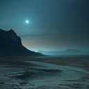ancient sands whisper under ethereal, starlit skies
