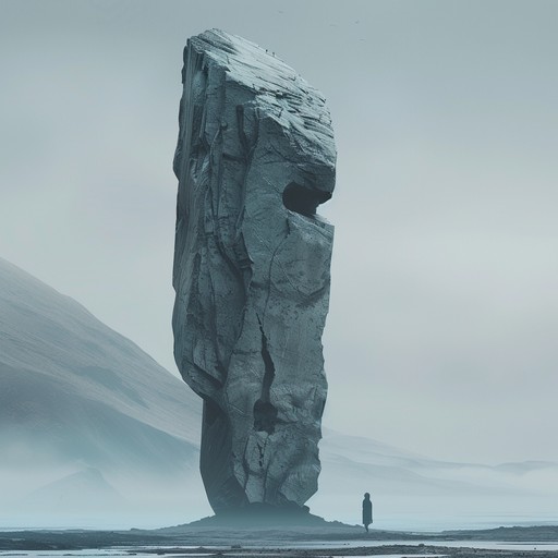 A hauntingly beautiful instrumental piece evoking the timeless mystery and power of an ancient stone monument, with slow, atmospheric layers of sound building to a majestic crescendo.