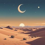 mysterious melodies fill the quiet desert evening