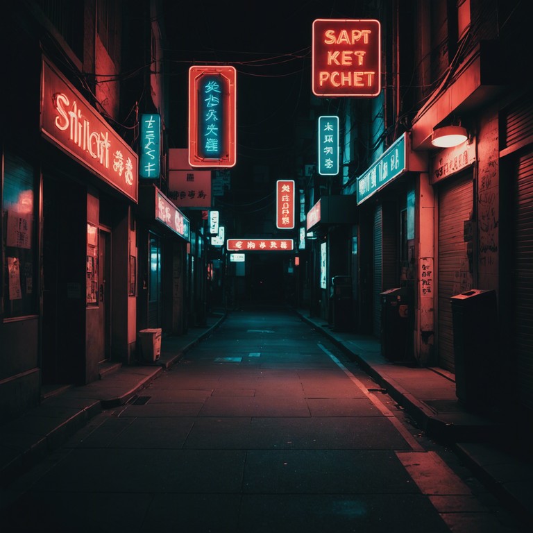 A track that melds the bubbling innocence of j pop with undercurrents of something far darker, 'whispers in neon shadows' combines traditional japanese instruments with modern synthesis to create a chilling yet catchy sound. The music weaves a tale of hidden secrets in neon lit tokyo streets, blending innocence with the lurking shadows of the unknown.
