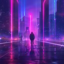 calm futuristic melody with soothing synth textures throughout.