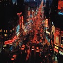 an instrumental reflecting city's heartbeat through dramatic soundscapes