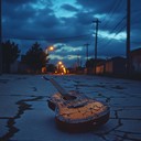 an instrumental punk track conveying feelings of solitude and loss