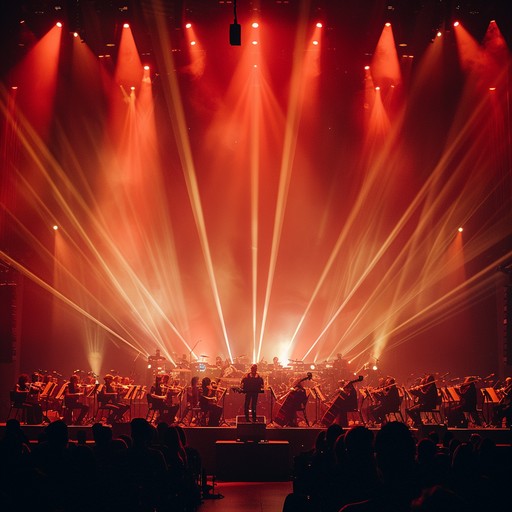 An intense fusion of electrifying guitar riffs and lush orchestral arrangements designed to evoke a sense of heroism and majestic strength.