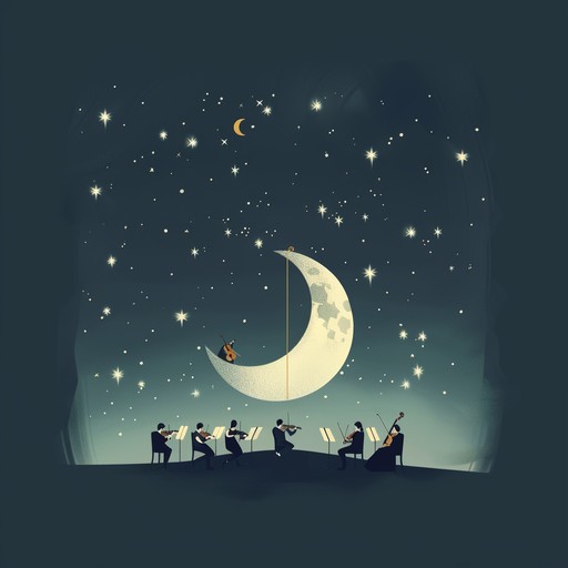An expansive and serene cinematic orchestral composition that evokes a dreamy evening under the stars. Smooth strings, gentle brass, and woodwinds interweave, creating a soundscape perfect for relaxing or dramatic film scenes.