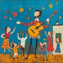 energetic grooves, playful melodies, funky rhythms throughout
