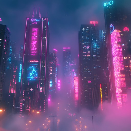 An instrumental blend of soulful melodies and futuristic synths, capturing the essence of a cyberpunk metropolis under neon lights.