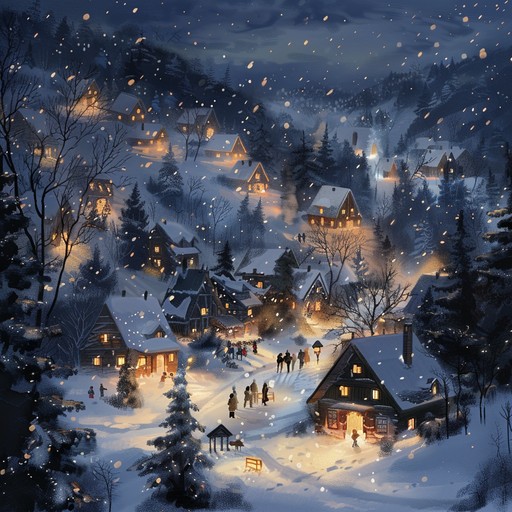 A soothing piece with gentle melodies that transport listeners back to childhood holidays. The soft, delicate sounds of the piano intertwine with light orchestral elements to encapsulate the serene, peaceful, and nostalgic ambiance of a snowy winter night, invoking memories of joy, warmth, and family gatherings by the fire A soothing piece with gentle melodies that transport listeners back to childhood holidays. The soft, delicate sounds of the piano intertwine with light orchestral elements to encapsulate the serene, peaceful, and nostalgic ambiance of a snowy winter night, invoking memories of joy, warmth, and family gatherings by the fire