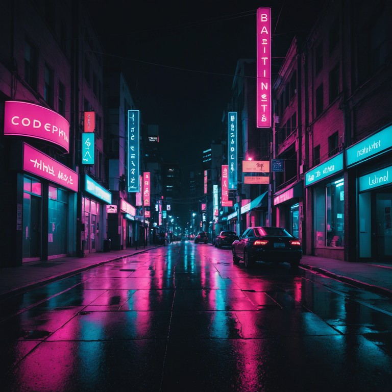Imagine cruising through a neon lit cityscape at midnight. The air vibrates with a sense of mystery and adventure, underscored by a deep, pulsating rhythm. The track layers lush synth pads and melodious hooks over a driving bassline, creating a soundscape that feels both nostalgic and innovative.