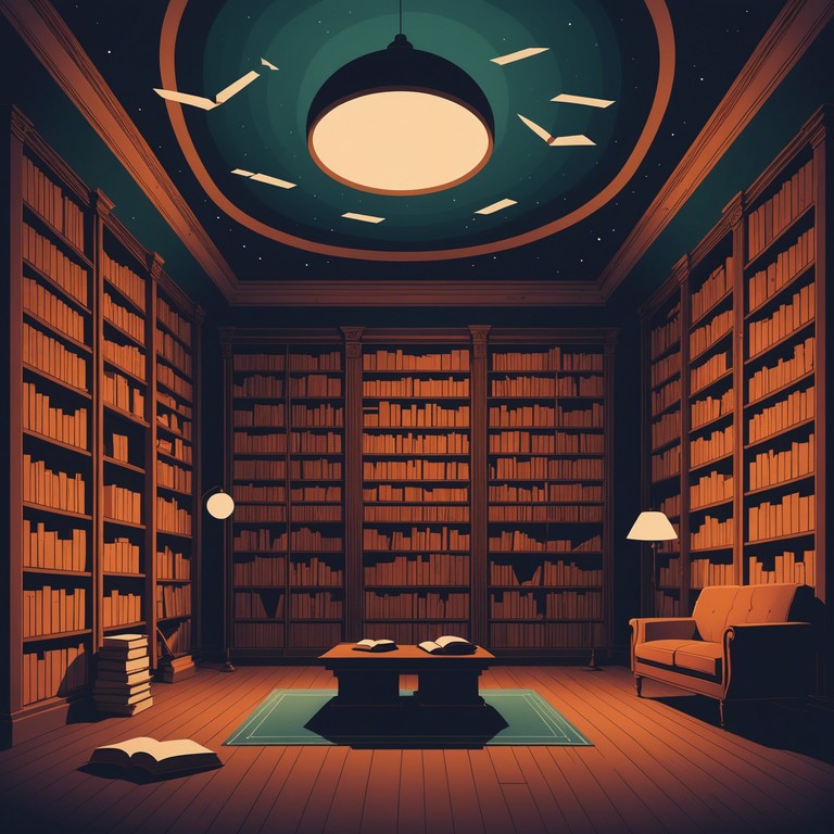 Echoes through pages captures the essence of a mystical, slightly discomforting ambience wrapped in a veil of tranquility. It's ideal for those who want their concentration accompanied by a touch of the arcane.
